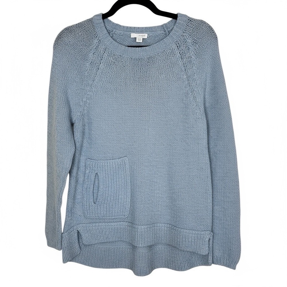 J. Jill Pure Jill Cotton Wool Blend Sweater‎ Blue XS Medium Petite